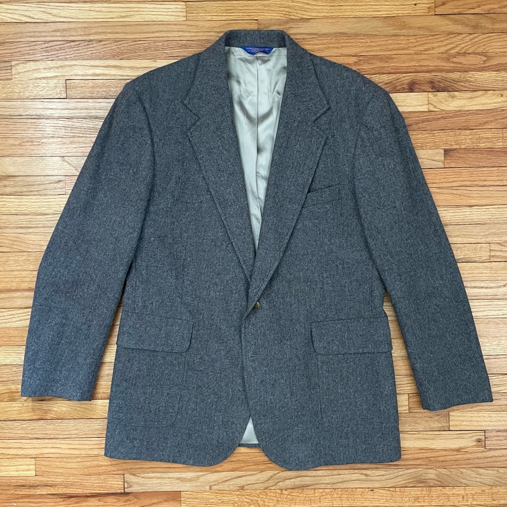 Pendleton Gray Wool Blazer - image 1